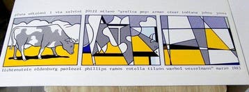 Roy Lichtenstein - Cow Going Abstract (1974) - Jaren 1980