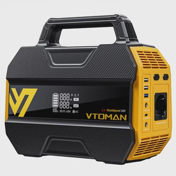 VTOMAN FlashSpeed 300 Power Station: 230Wh LiFePO4, 300W AC,, Verzenden, Nieuw