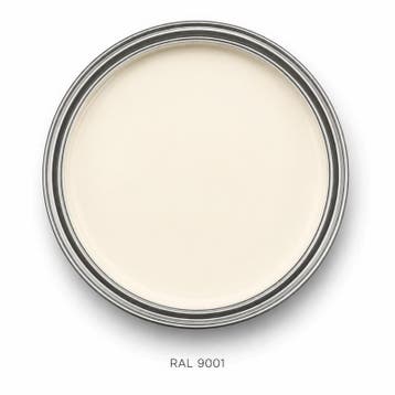 Ral 9001 - Zijdeglans 1 liter - Acryl (CARNAVAL - KLEUREN), Ophalen of Verzenden, Nieuw, Overige kleuren, Verf