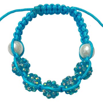 Fako Bijoux - Armband - Disco Dots Kids - Candy Blauw, Verzenden, Nieuw