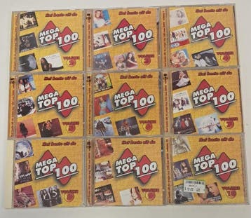 Het Beste Uit De Mega Top 100 Van 2000 Volume 2 t/m 10 (18CD, Verzenden, Nieuw in verpakking