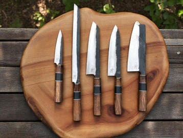 Keukenmes - Kitchen knife set - Met de hand gesmede
