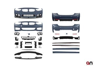 M Performance Pakket + 435i Diffuser BMW 4 Serie F36 B2206, Nieuw, Voor, BMW, Bumper