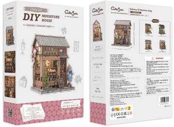 CuteBee Miniatuurhuisje Sakura O Kimono Shop Houten 3D Pu..., Verzenden, Nieuw