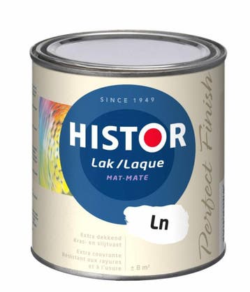 Histor Perfect Finish lak MAT Wit - 2,5 Liter, Verzenden, Nieuw