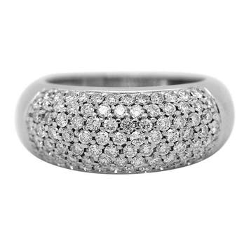 Ring - 18 karaat Witgoud Diamant (Natuurlijk), Nieuw