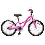 vidaXL Kinderfiets 18 Inch voor 5-7 jaar Donkerroze, Verzenden, Nieuw