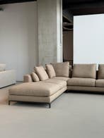 Minotti Andersen Hoekbank | Mocca | NIEUWSTAAT + Garantie, 300 cm of meer, Ophalen of Verzenden, Zo goed als nieuw, 150 cm of meer