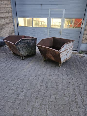 Kiepbak kantelbak spanenbak heftruck 750 liter, Voorzetapparatuur