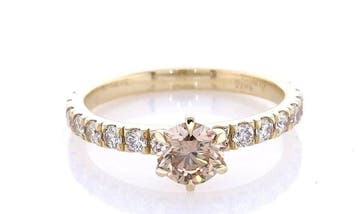 Zonder minimumprijs - Ring - 14 karaat Geel goud - 0.95ct., Nieuw