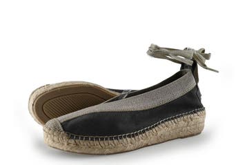 Shabbies Amsterdam Espadrilles in maat 39 Grijs, Shabbies Amsterdam, Verzenden, Zo goed als nieuw, Grijs