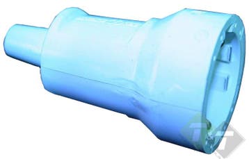 Stekker PVC Wit, Contra + RA, 16 Ampere, 250 Volt, Met Randa, Ophalen of Verzenden, Nieuw, Universele onderdelen