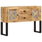 vidaXL Dressoir 110x30x74 cm ruw mangohout, 100 tot 150 cm, Verzenden, Nieuw, 25 tot 50 cm