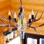 LED Lamp E14 Kaars Filament Gebogen Flame Tip - Brinton -, Huis en Inrichting, Led-lamp, Soft of Flame, E14 (klein), Nieuw