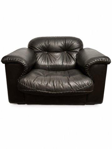 de Sede - Fauteuil - ds101 - Leder - Poltrona de Sede Ds 101, Antiek en Kunst, Antiek | Meubels | Stoelen en Banken