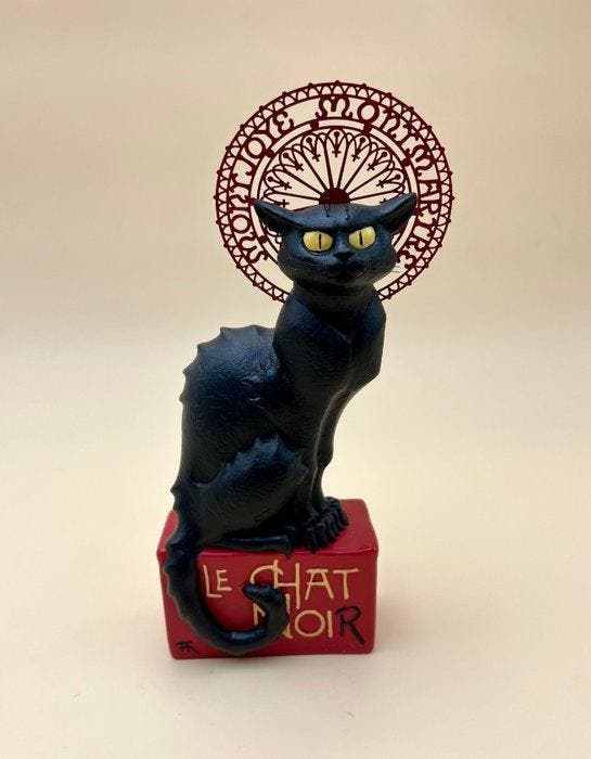 Parastone - D’après Steinlen - sculptuur, ***Le Chat Noir***, Antiek en Kunst, Curiosa en Brocante