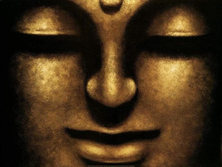 Kunstdruk Mahayana - Bodhisattva 80x60cm, Huis en Inrichting, Woonaccessoires | Schilderijen, Tekeningen en Foto's, Nieuw, Verzenden
