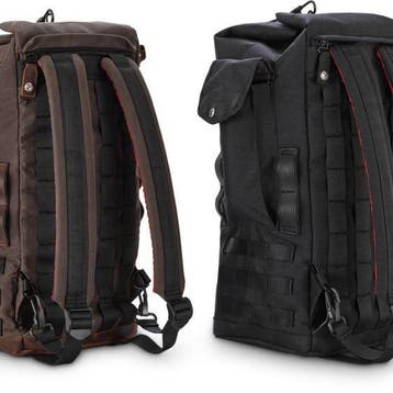 Burly Brand Voyager Sissy Bar Backpack - Black, Ophalen of Verzenden