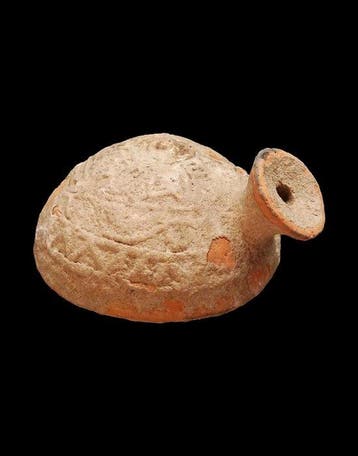 Oud-Grieks, Hellenistisch Terracotta - Zeldzame guttus met