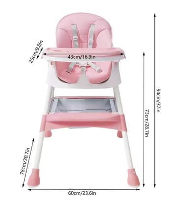Kinderstoel met Bestekset – Verstelbaar en Veilig, Kinderen en Baby's, Kinderstoelen, Verzenden, Nieuw