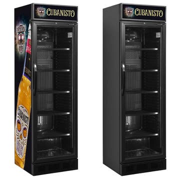 Cubanisto glasdeurkoelkast 345 liter, Ophalen of Verzenden
