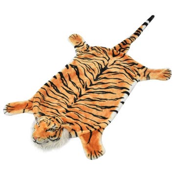 vidaXL Tijgervloerkleed pluche 144 cm bruin, Verzenden, Nieuw, Bruin