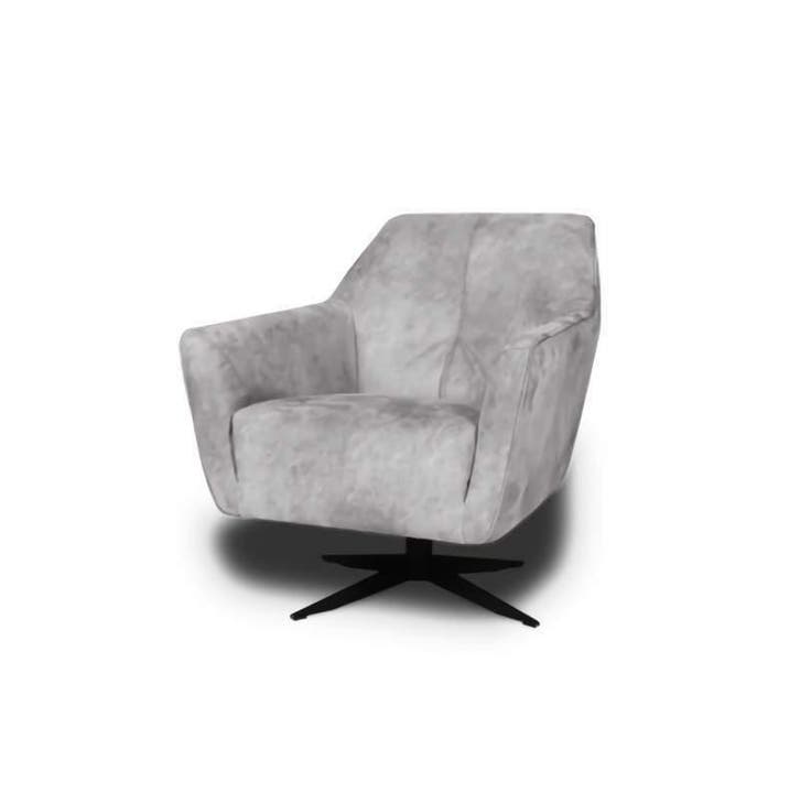 Fauteuil Floris - fauteuils - Zilver, Huis en Inrichting, Stoelen, Nieuw, Leer