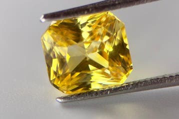 Geel Saffier - 3.05 ct - Gem research Swiss Lab (GRS) -, Nieuw
