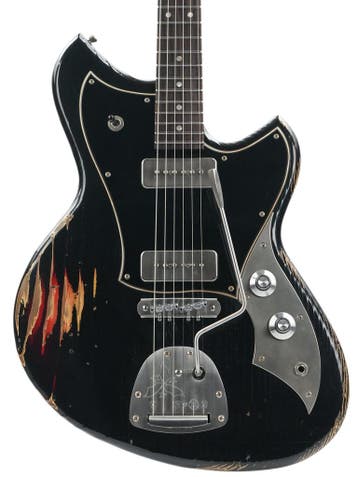 Novo Serus J Bull Black over 64 3 Tone Sunburst Medium Aged, Ophalen of Verzenden, Nieuw, Solid body