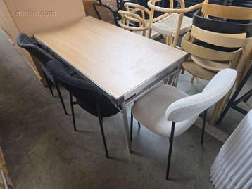 Klaptafel met 3 diverse stoelen Flexfurn, Nieuw