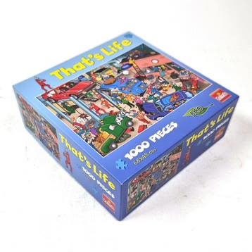 Goliath That's Life puzzel Autogarage, 1000 stukjes, Verzenden, Gebruikt