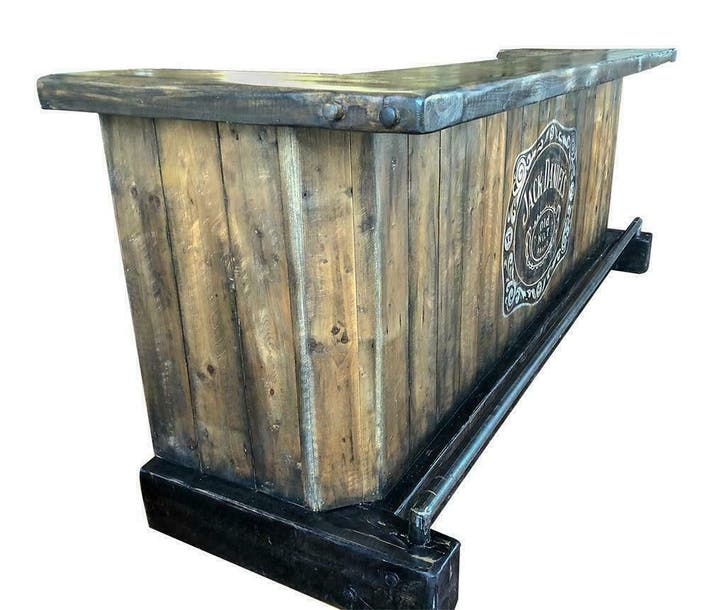 Robuuste Mancave bar met geschilderd logo, Zakelijke goederen, Horeca | Meubilair en Inrichting, Barinrichting, Nieuw in verpakking