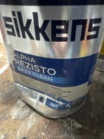 Sikkens Alpha Rezisto Easy Clean - WIT - 1 liter SCHADEBLIK, Ophalen of Verzenden, Nieuw, Wit, Verf