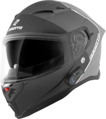 Bogotto H153 BT SPN Zwart Grijs Bluetooth Helm, Integraalhelm, Nieuw met kaartje, Overige merken, Heren