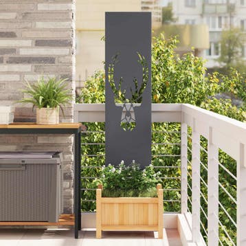 vidaXL Tuin Privacy Screen Antraciet 32 x 140 cm Koudgewalst, Verzenden, Nieuw