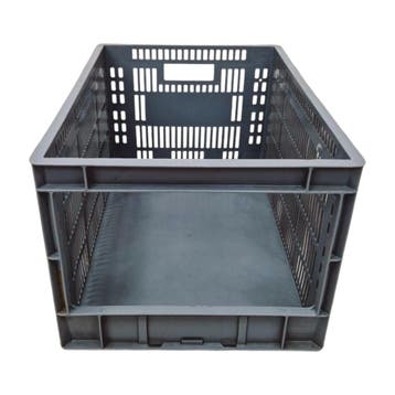 Magazijnbak, 600x400x320 mm, euronorm, grijs kunststof,, Gebruikt, 40 tot 60 cm, 50 tot 75 cm, Bak of Kist