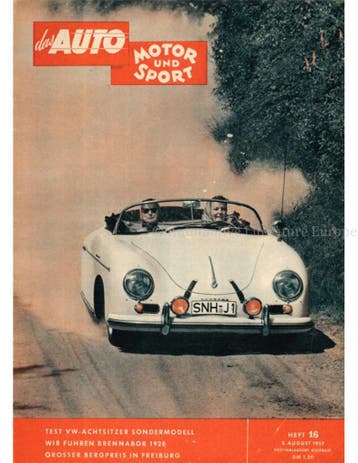 1957 DAS AUTO MOTOR UND SPORT MAGAZINE 16 DUITS, Nieuw, Author