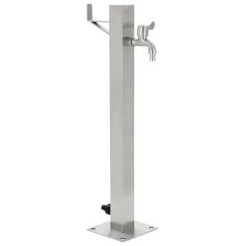 vidaXL Tuinwaterkolom vierkant 65 cm roestvrij staal, Verzenden, Nieuw