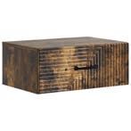 vidaXL Wandbeugel Bedkast Gerookt eiken 49 x 34,5 x 20 cm, Minder dan 45 cm, Verzenden, Nieuw, Minder dan 55 cm