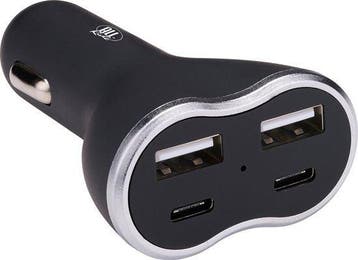 2dekans | All Ride Autolader USB - 2x USB-A en 2x USB-C, Ophalen of Verzenden, Zo goed als nieuw