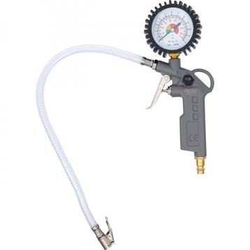 Bandenpomp met manometer BGS 3201 (Wielen, AUTO GEREEDSCHAP), Verzenden, Nieuw