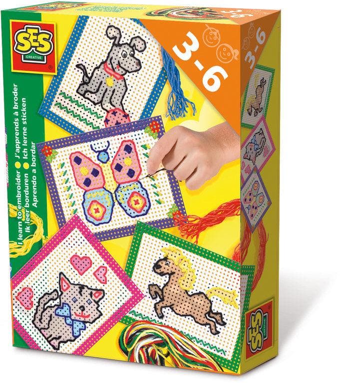Ik leer borduren (Knutselpakketten, Creatief speelgoed), Kinderen en Baby's, Speelgoed | Educatief en Creatief, Knutselen, Nieuw
