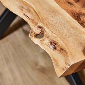 Boomstamtafel Live Edge Naturel Acaciahout 240 cm | Starfurn, Ophalen of Verzenden, Nieuw