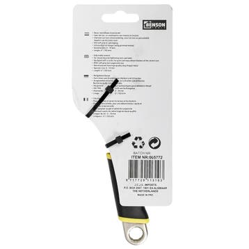 Benson Verstelbare moersleutel - 150 mm - anti-slip softg..., Ophalen of Verzenden, Nieuw