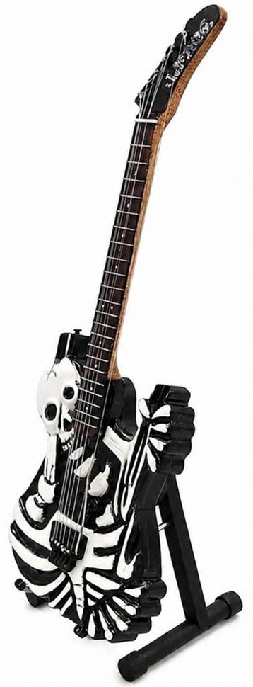 Miniatuur Mr Scary Guitars replica gitaar - George Lynch, Ophalen of Verzenden, Nieuw, Pop, Beeldje of Miniatuur