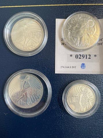 Frankrijk. Euro 2008/2017 (4 monnaies) (Zonder minimumprijs)