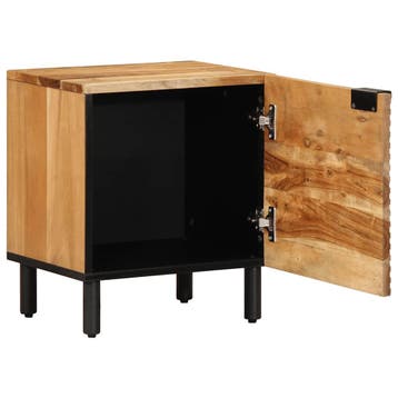vidaXL Nachtkastjes 2 stuks 40x33x46 cm Massief hout Acacia, Minder dan 45 cm, Verzenden, Nieuw, Minder dan 55 cm