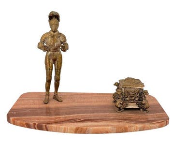 Bureauset - Armadura Carlos V - Marmer, Brons