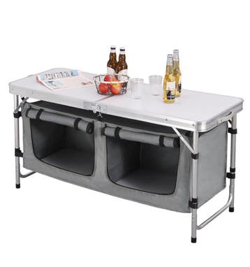 Opvouwbare Picknicktafel – Aluminium Campingtafel met Tas, Verzenden, Inklapbaar, Rechthoekig, Nieuw