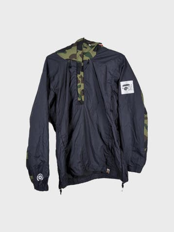 A Bathing Ape Windbreaker Heren maat S Zwart, Zwart, Ophalen of Verzenden, Zo goed als nieuw, A Bathing Ape